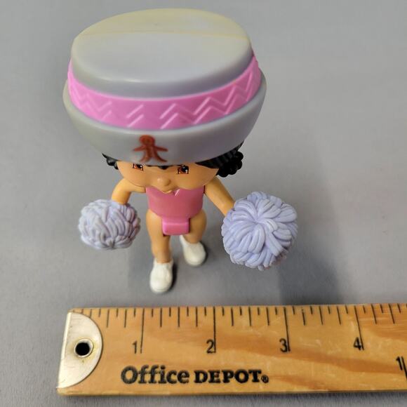 McDonald's Strawberry Ginger Snap Cheerleader Doll Poseable Toy 4" Tall - Picture 8 of 11